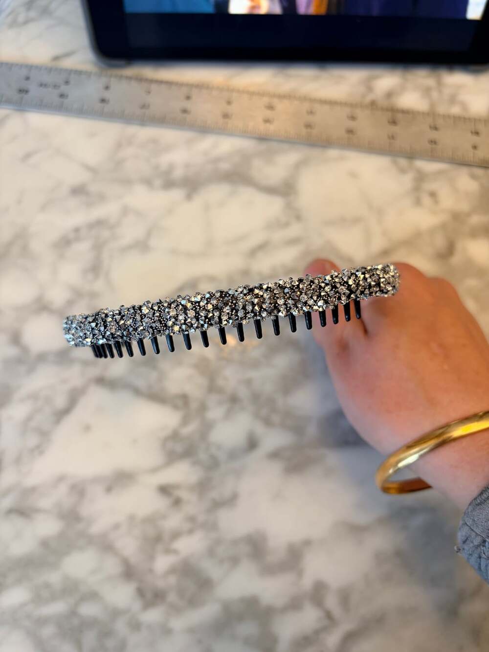 Sparkly Princess Glam Rhinestones No Slip Headband